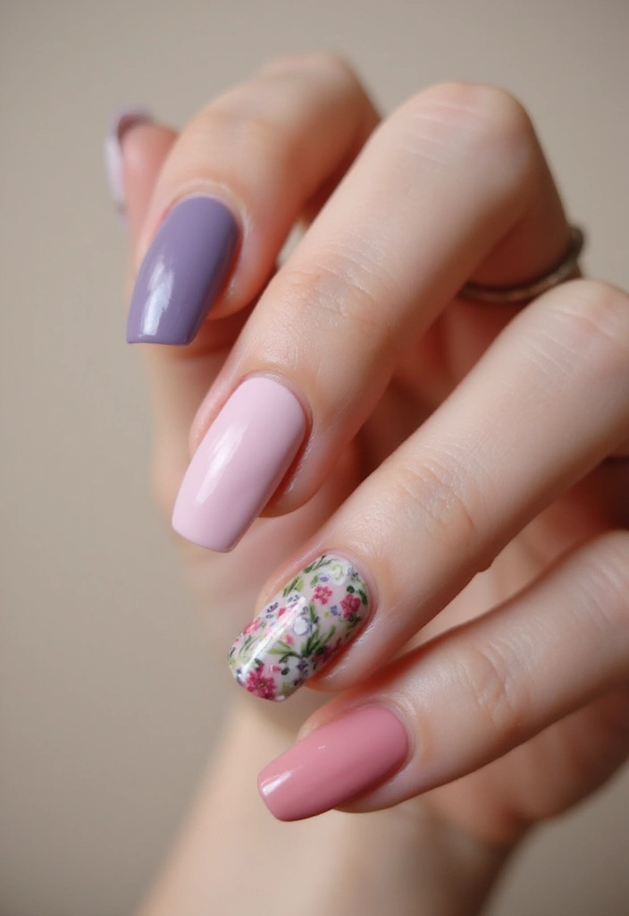 40 Minimalist Simple Nail Ideas for Clean Captivating Looks - 19. Mismatched Nails