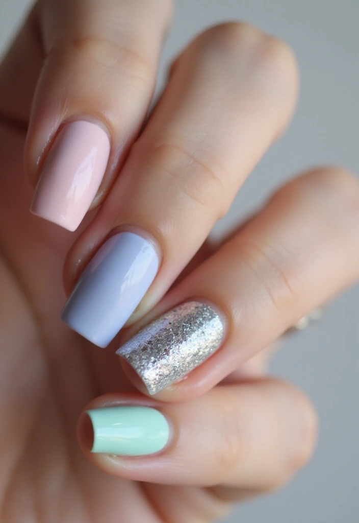 40 Minimalist Simple Nail Ideas for Clean Captivating Looks - 20. Accent Nail Magic