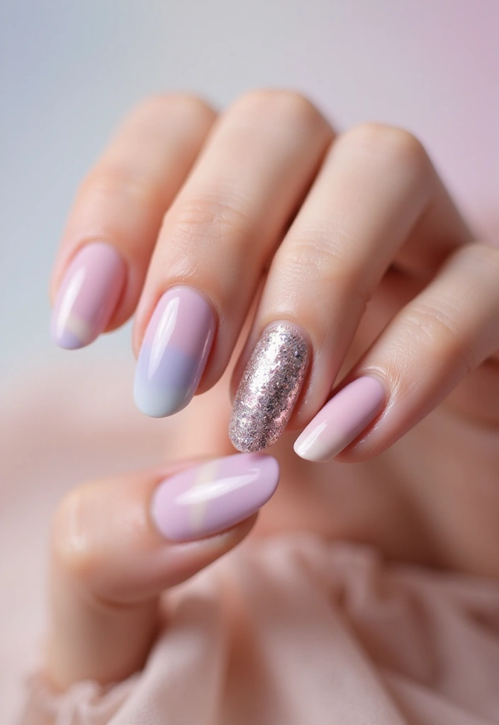40 Minimalist Simple Nail Ideas for Clean Captivating Looks - 32. Touch of Metallic
