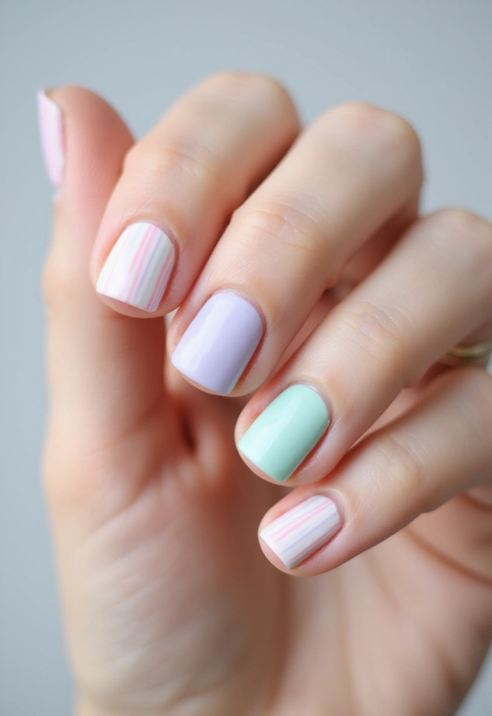 40 Minimalist Simple Nail Ideas for Clean Captivating Looks - 34. Simple Stripes