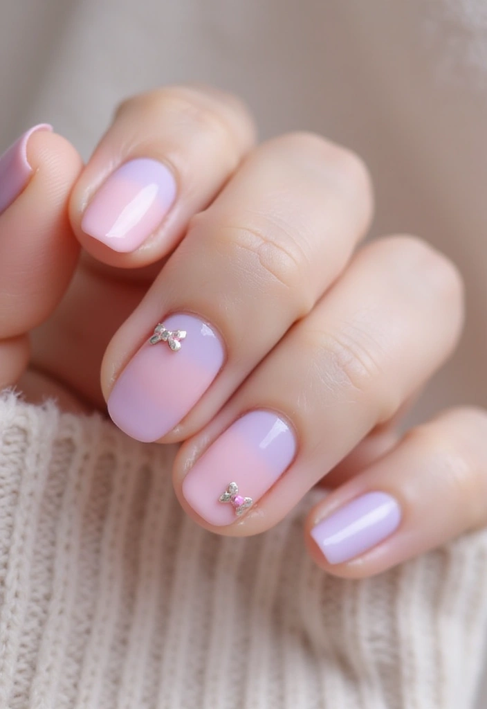 40 Minimalist Simple Nail Ideas for Clean Captivating Looks - 35. Simple Bows