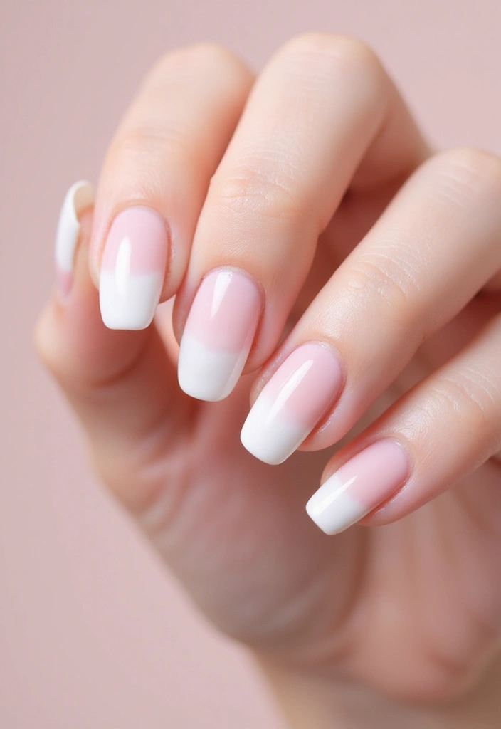 40 Modern French Tip Nail Ideas for Classic Twists That Slay - 1. Ombré Bliss
