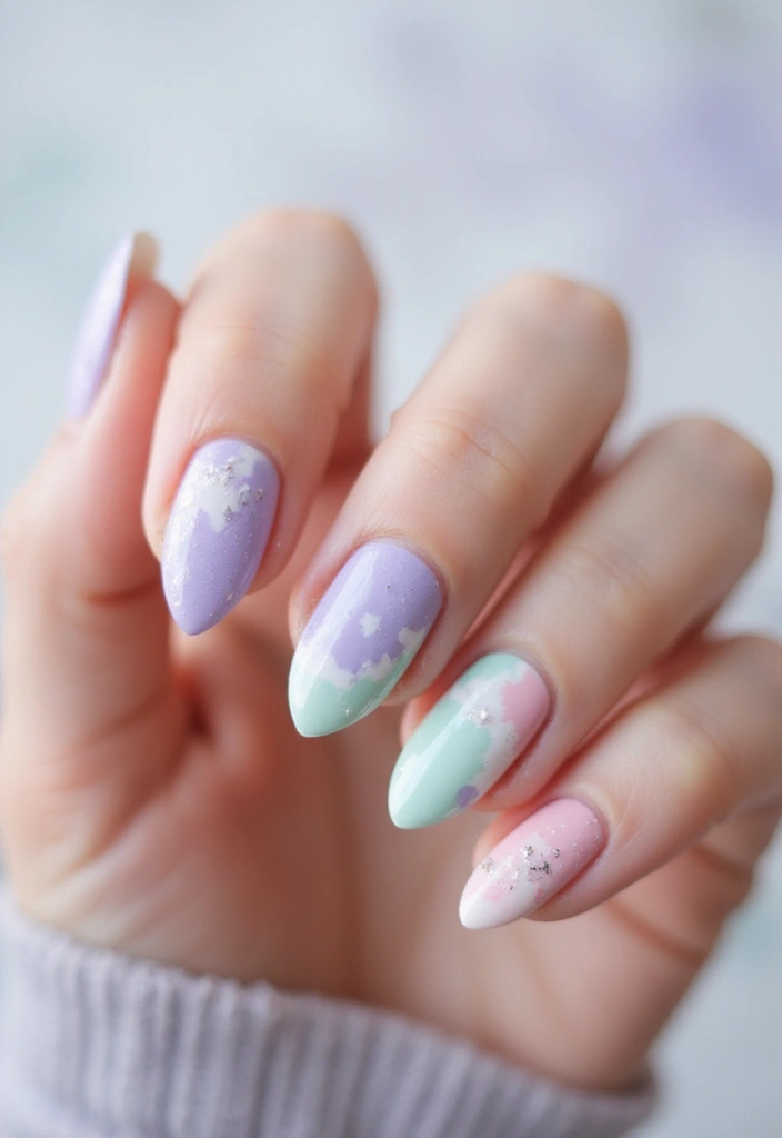 40 Modern French Tip Nail Ideas for Classic Twists That Slay - 13. Watercolor Effect