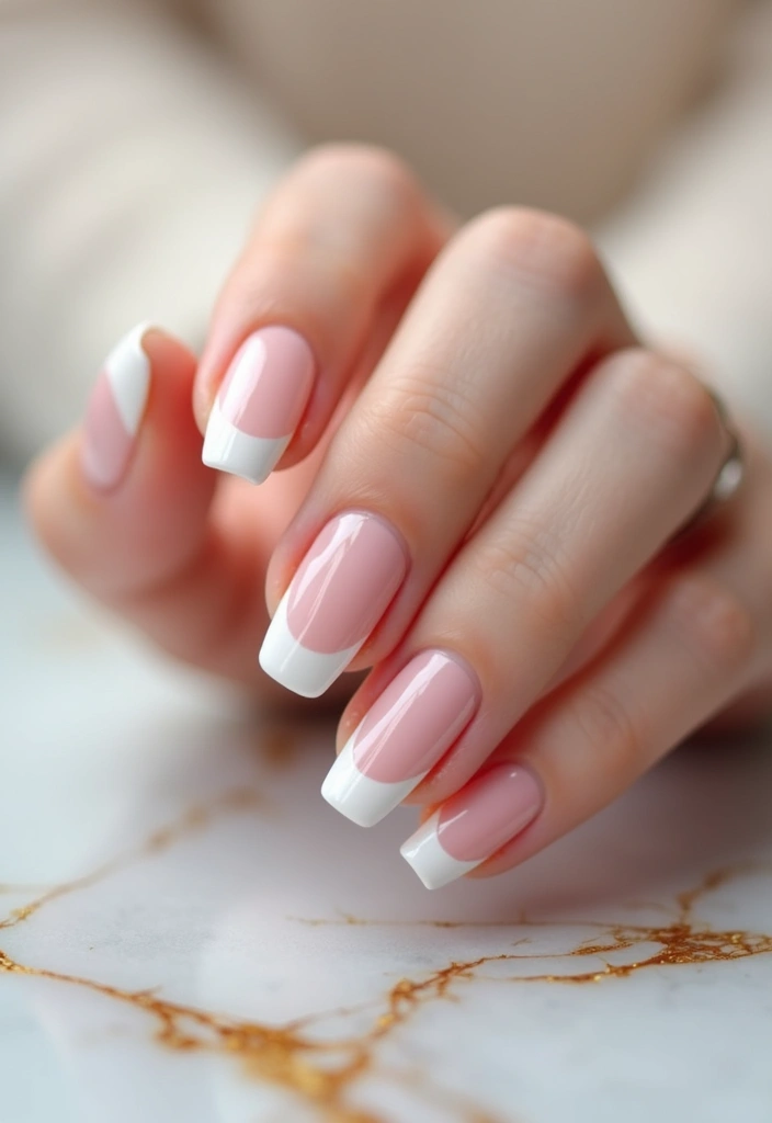 40 Modern French Tip Nail Ideas for Classic Twists That Slay - 27. Classic Reverse French Tips