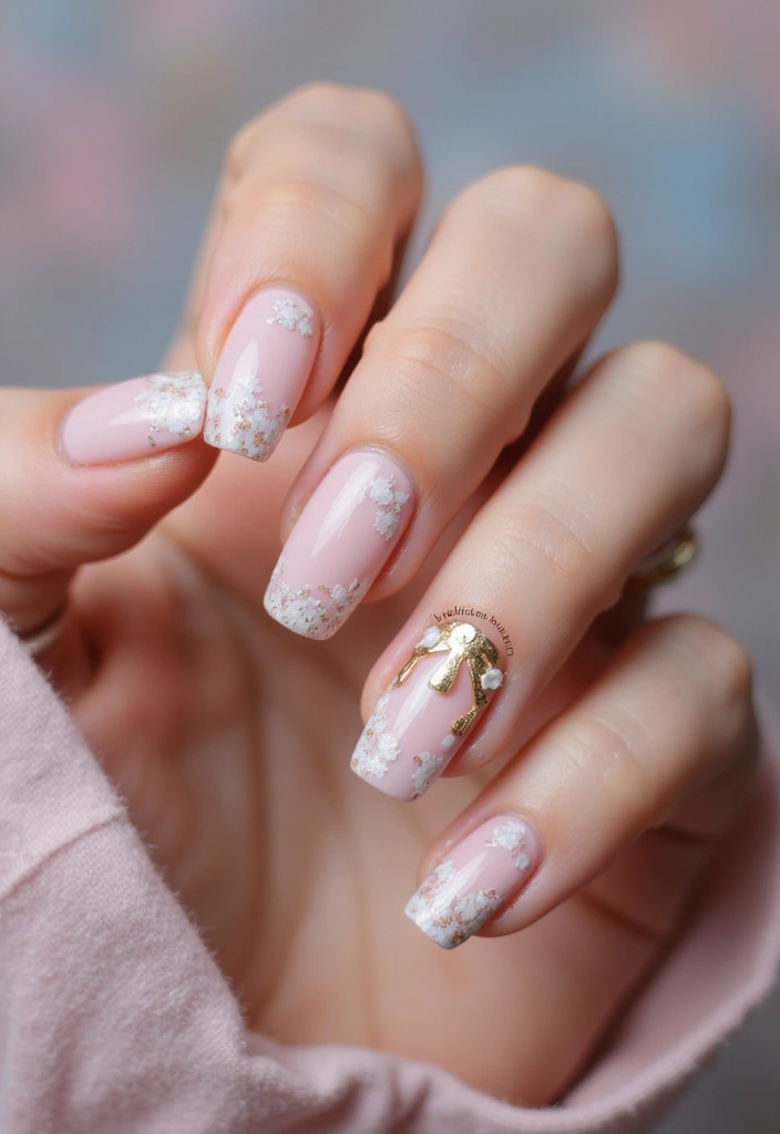 40 Modern French Tip Nail Ideas for Classic Twists That Slay - 29. Tie-Back Your Design