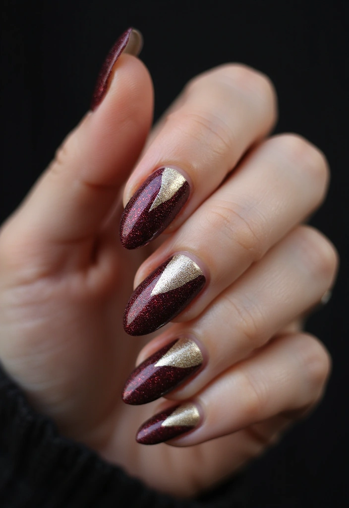 40 Modern French Tip Nail Ideas for Classic Twists That Slay - 4. Metallic Twist