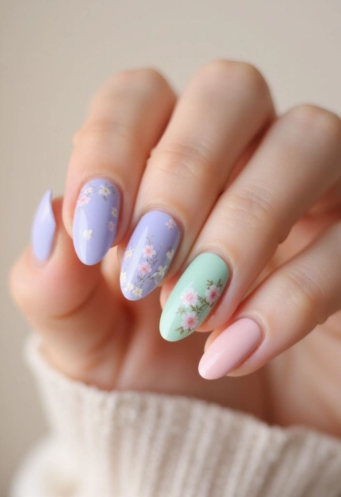 40 Modern French Tip Nail Ideas for Classic Twists That Slay - 5. Floral Elegance