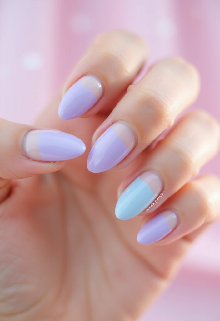40 Modern French Tip Nail Ideas for Classic Twists That Slay - 9. Pastel Dreams