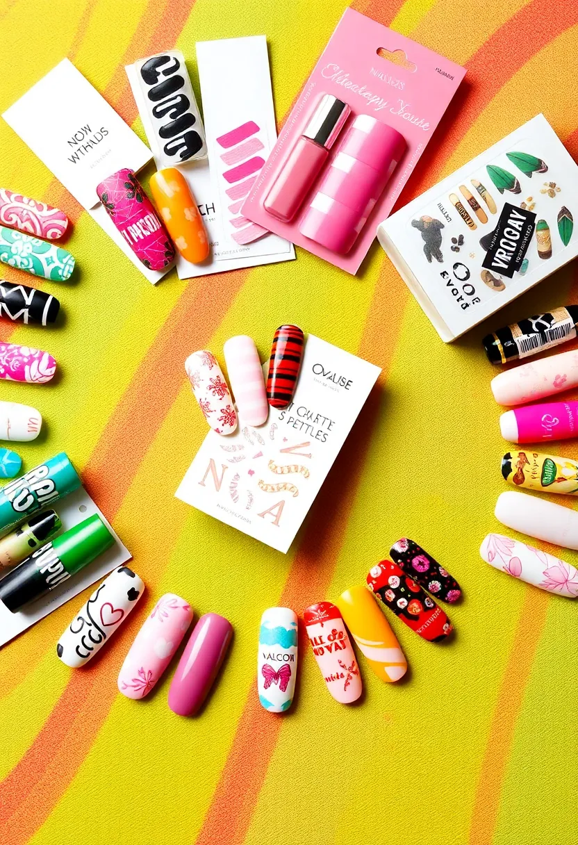 40 Must-Have Nail Kit Ideas for Luxe At-Home Pampering Sessions - 16. Nail Wraps and Stickers