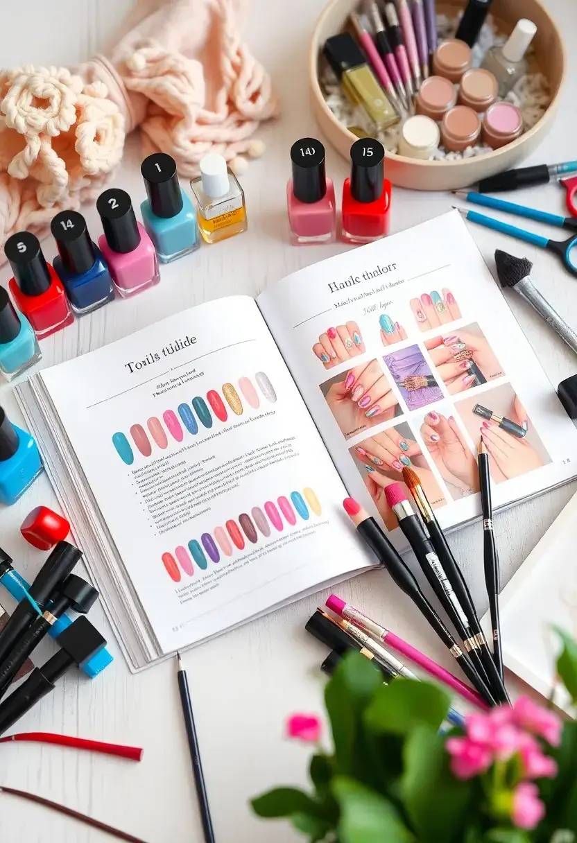 40 Must-Have Nail Kit Ideas for Luxe At-Home Pampering Sessions - 28. Nail Art Tutorials Book