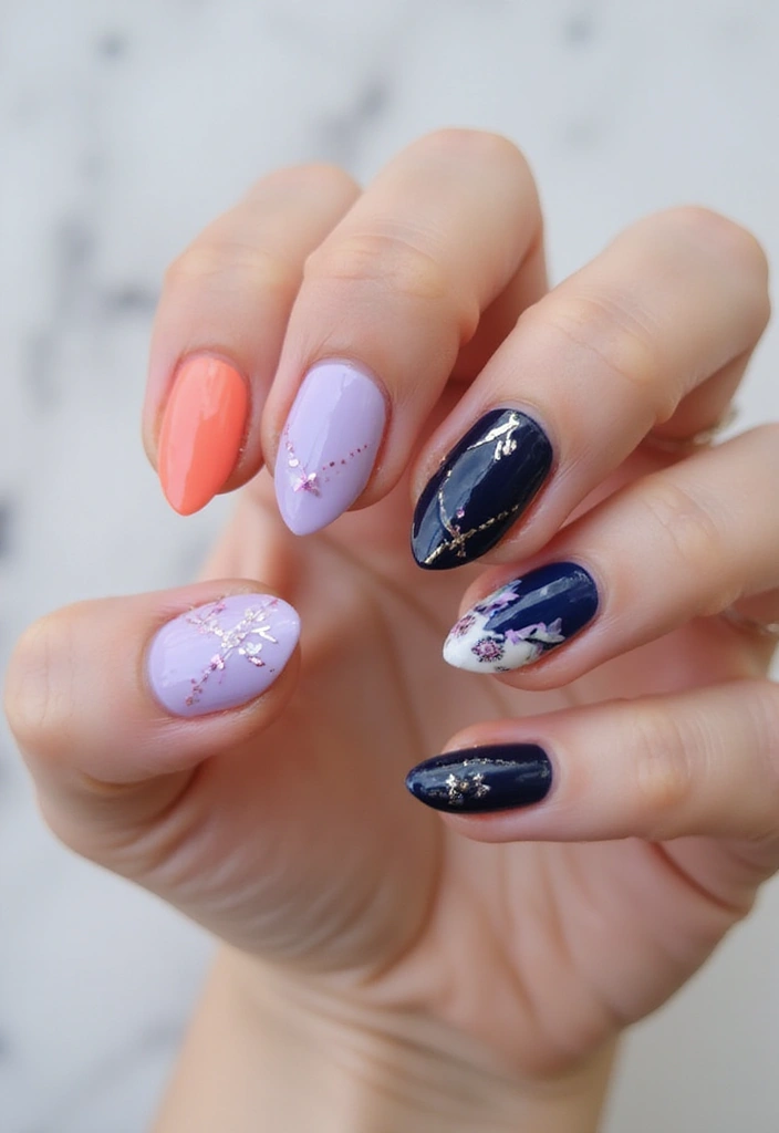 40 Nail Salon Ideas for Trendy - 10. Nail Color Combinations to Try