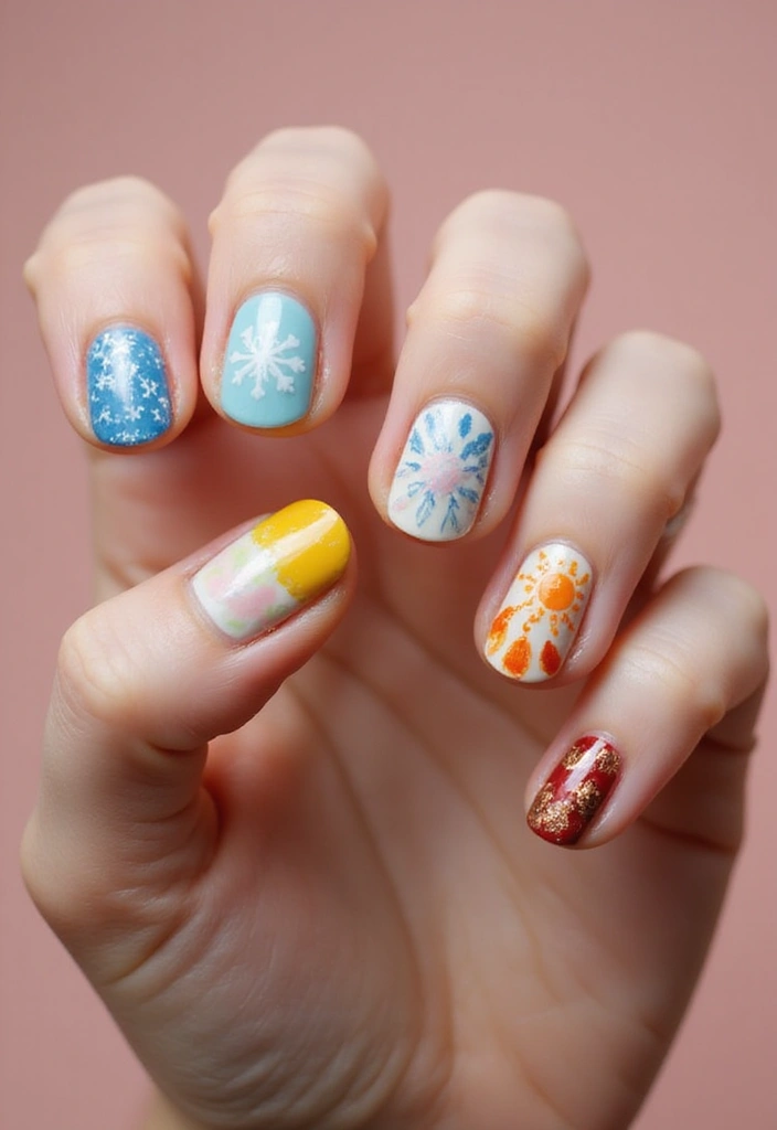 40 Nail Salon Ideas for Trendy - 8. Seasonal Nail Trends to Follow