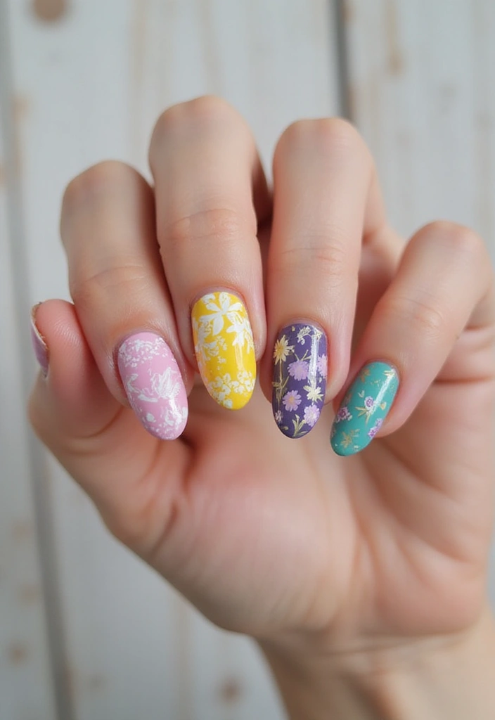 40 Nail Shape Ideas for Personalized Profiles - 15. Floral