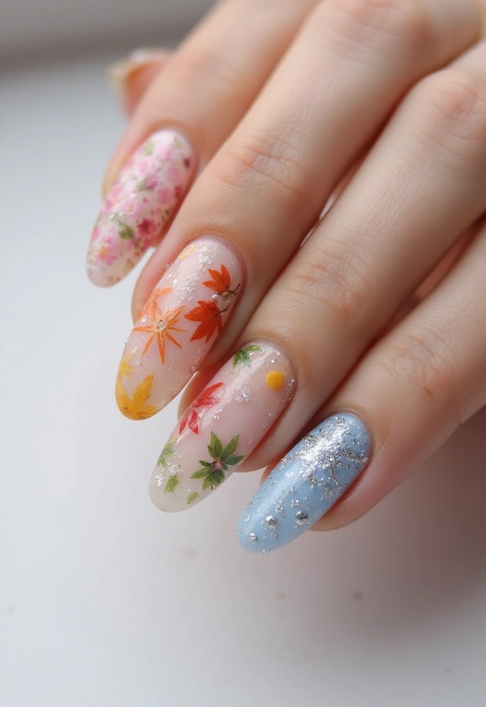 40 Nail Shape Ideas for Personalized Profiles - 21. Seasonal Themes