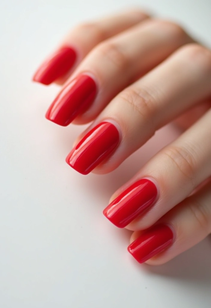 40 Nail Shape Ideas for Personalized Profiles - 24. Classic Red