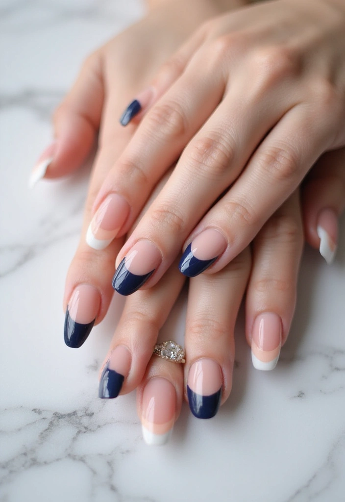 40 Nail Shape Ideas for Personalized Profiles - 32. Classic French with a Twist