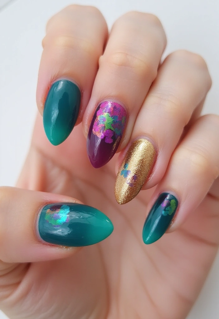40 Nail Shape Ideas for Personalized Profiles - 36. Layered Colors