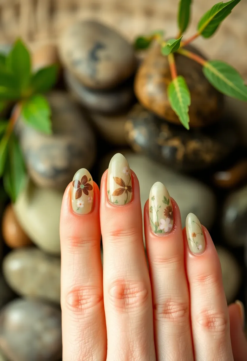 40 Popular Nail Shape Ideas for Every Preference and Personality - 13. Nature-Inspired Shapes