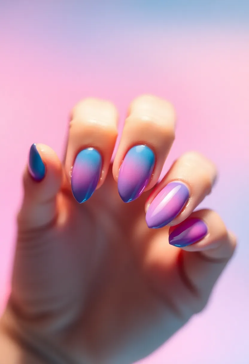 40 Popular Nail Shape Ideas for Every Preference and Personality - 14. Ombre Elegance