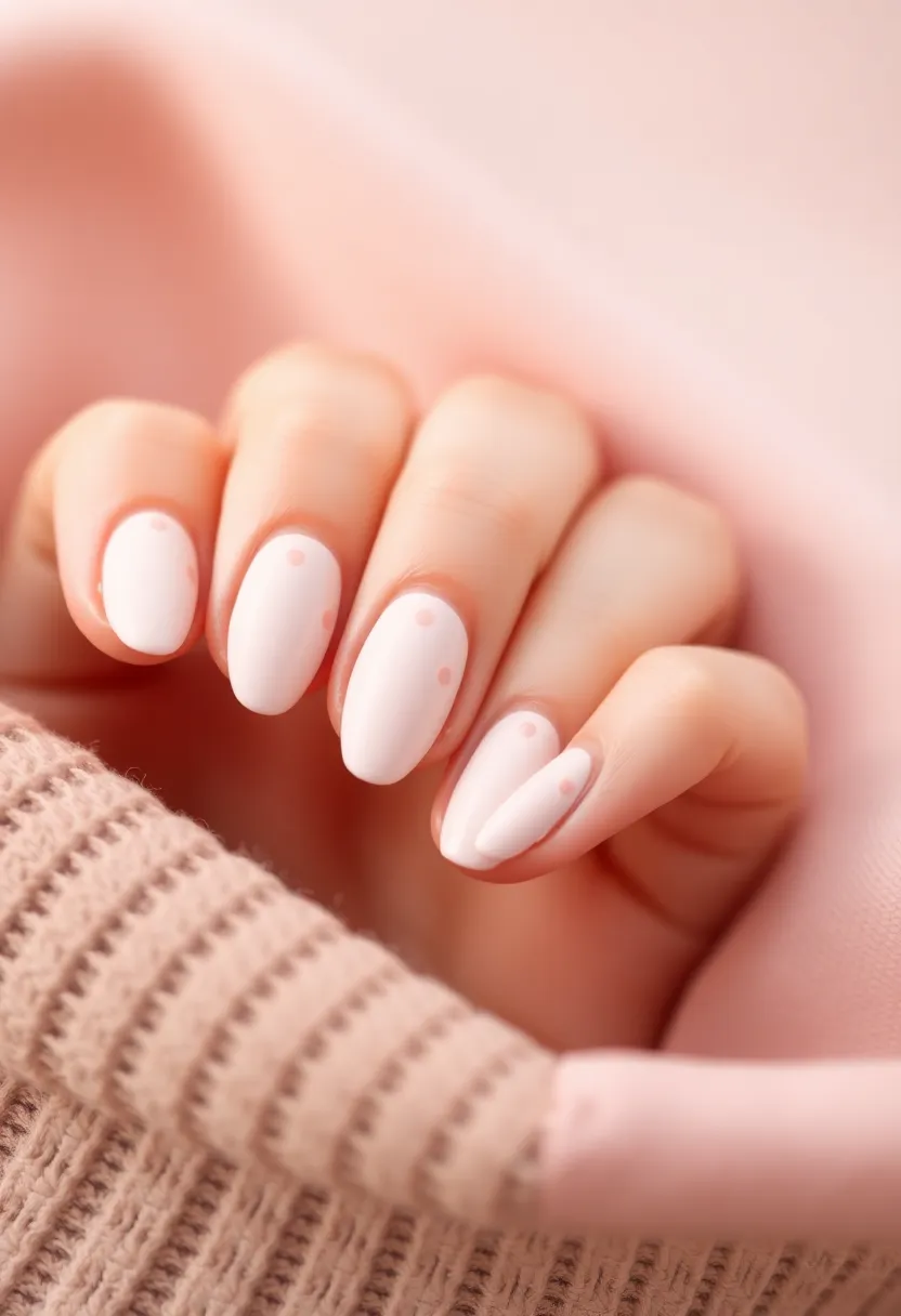 40 Simple Nail Ideas for Effortless Everyday Wear That Slays - 18. Simple Dotted Design