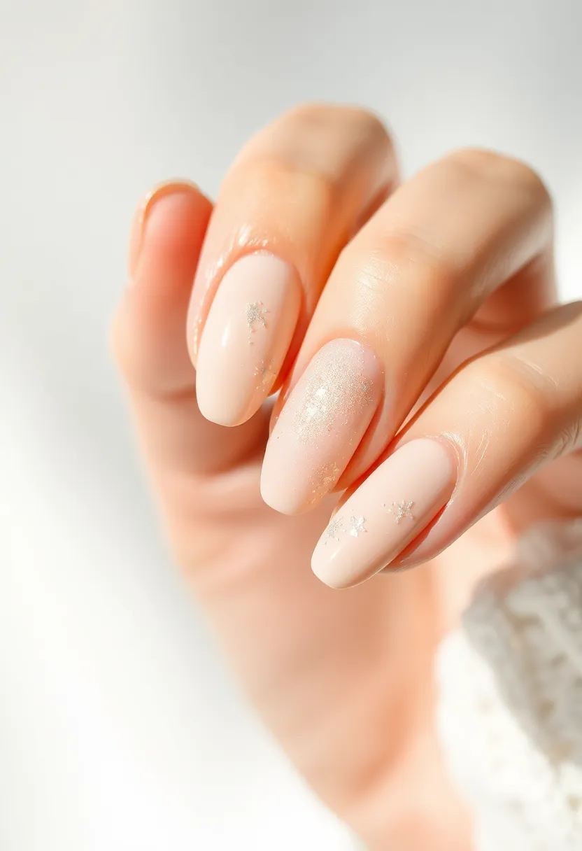 40 Simple Nail Ideas for Effortless Everyday Wear That Slays - 19. Understated Glitter Accents