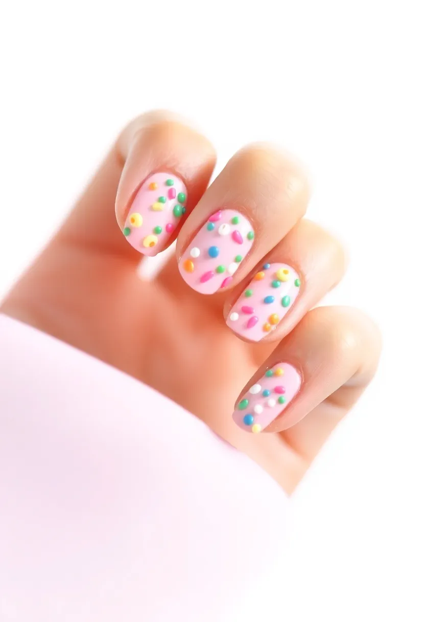 40 Simple Nail Ideas for Effortless Everyday Wear That Slays - 31. Cute Beaded Design