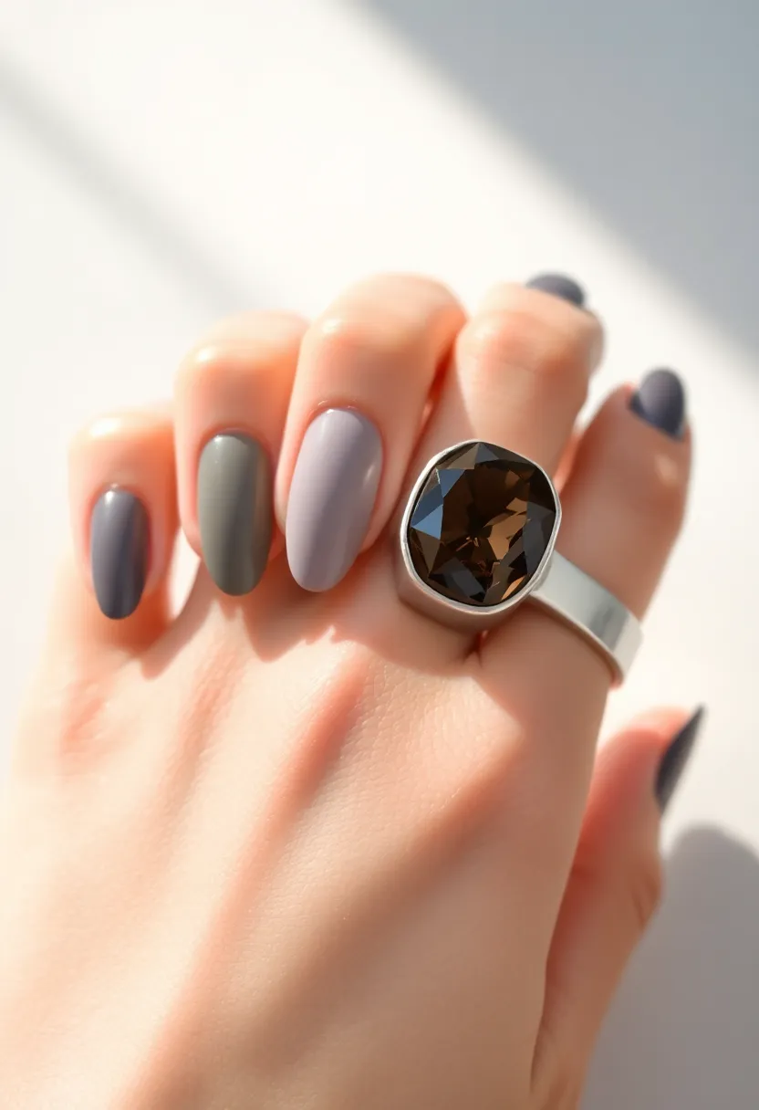 40 Simple Nail Ideas for Effortless Everyday Wear That Slays - 8. Monochrome Magic