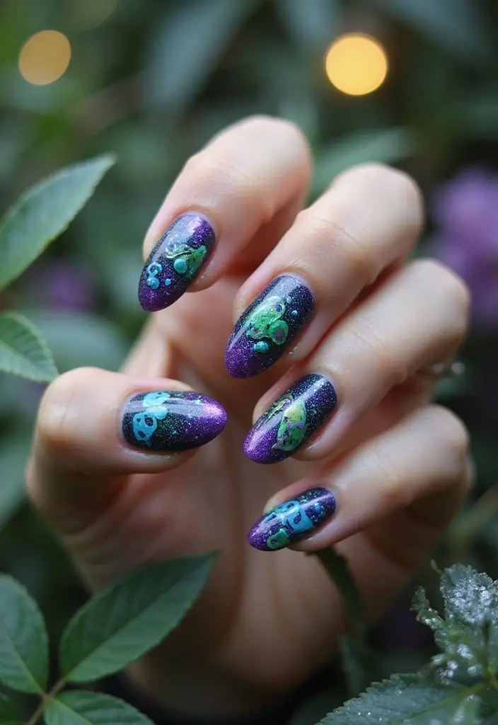 40 Spooky Halloween Nail Ideas for Thrilling Treat-Filled Thrills - 11. Potion Bottles