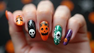 40 Spooky Halloween Nail Ideas for Thrilling Treat-Filled Thrills
