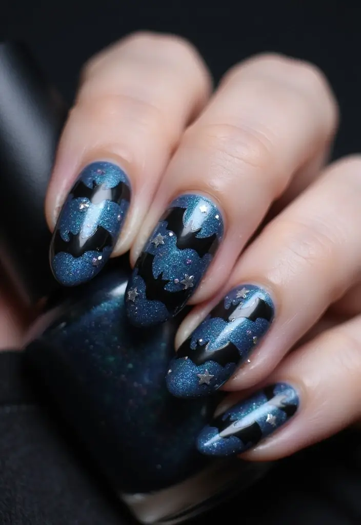 40 Spooky Halloween Nail Ideas for Thrilling Treat-Filled Thrills - 4. Batty for Bats