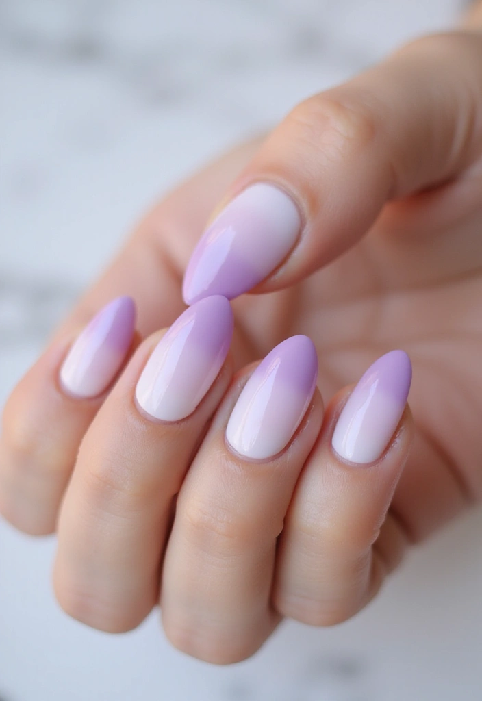 40 Spring Acrylic Nail Ideas for Seasonal Sensational Freshness - 2. Ombre Delight