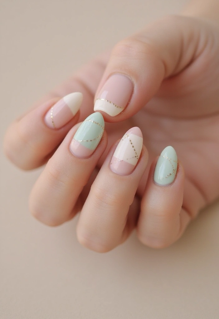 40 Spring Acrylic Nail Ideas for Seasonal Sensational Freshness - 3. Minimalist Art