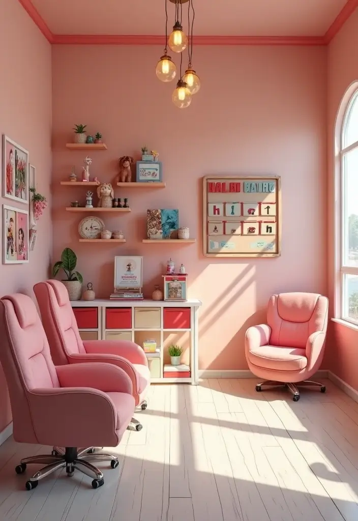 40 Stylish Nail Salon Decor Ideas for Inviting - 27. Kids' Corner