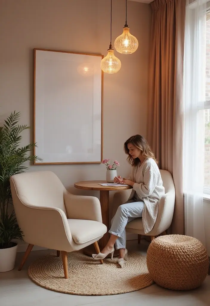 40 Stylish Nail Salon Decor Ideas for Inviting - 28. Personal Consultation Area