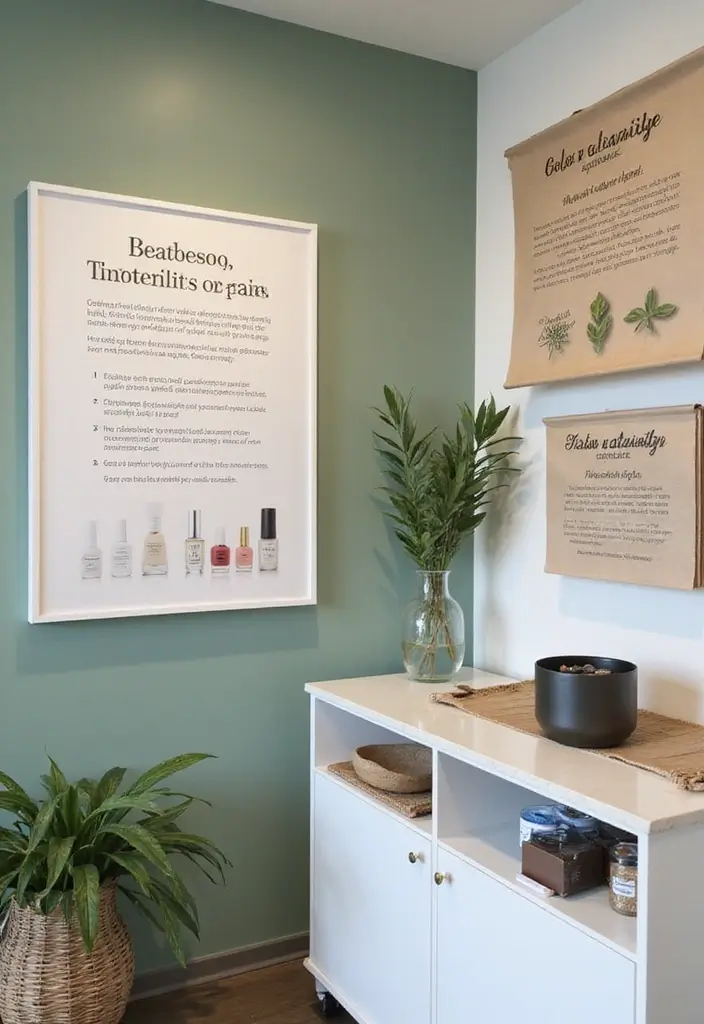 40 Stylish Nail Salon Decor Ideas for Inviting - 30. Sustainability Education