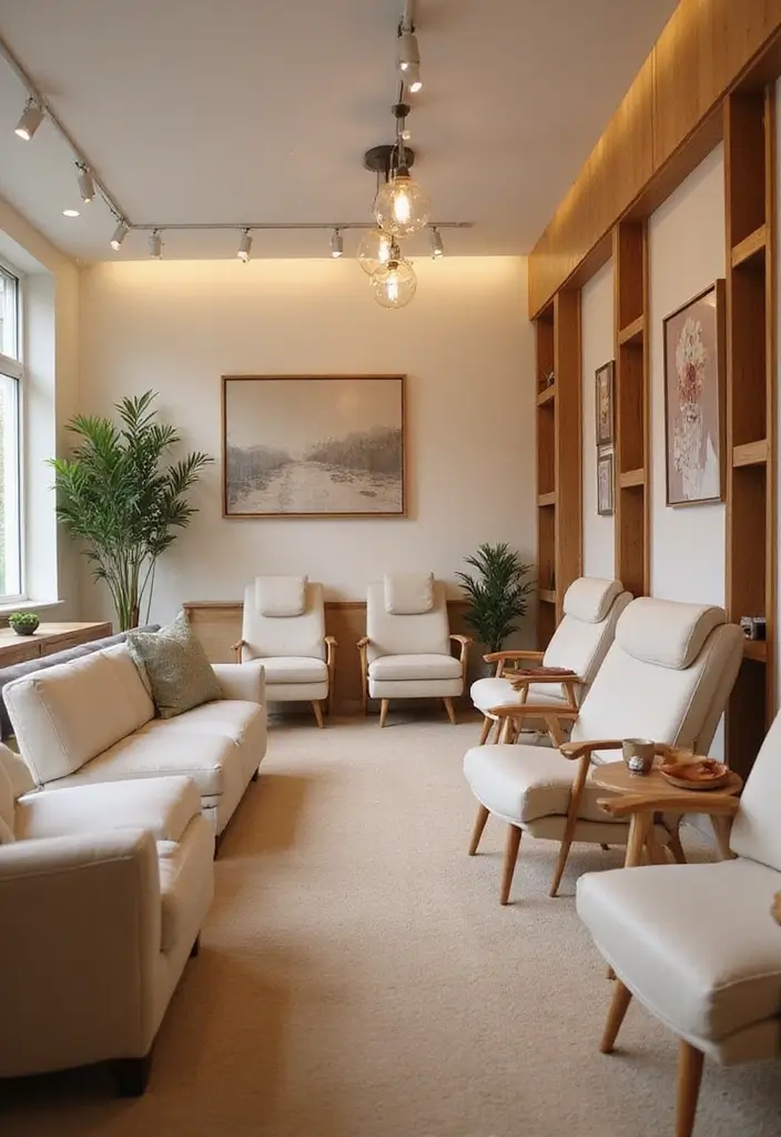40 Stylish Nail Salon Decor Ideas for Inviting - 31. Relaxation Stations