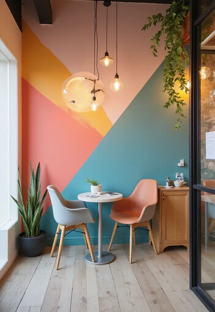 40 Stylish Nail Salon Decor Ideas for Inviting - 4. Colorful Accent Walls
