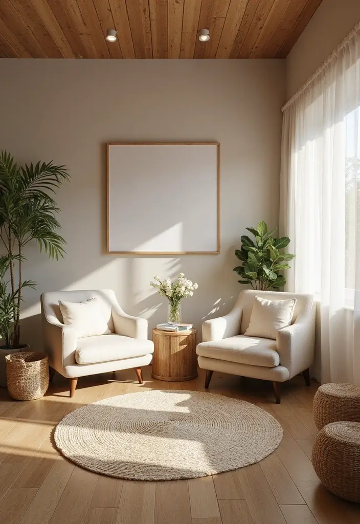 40 Stylish Nail Salon Decor Ideas for Inviting - 8. Cozy Waiting Area