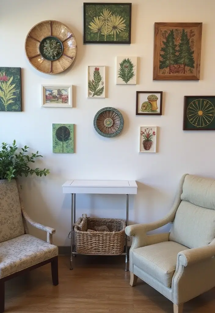 40 Stylish Nail Salon Decor Ideas for Inviting - 9. Unique Wall Art