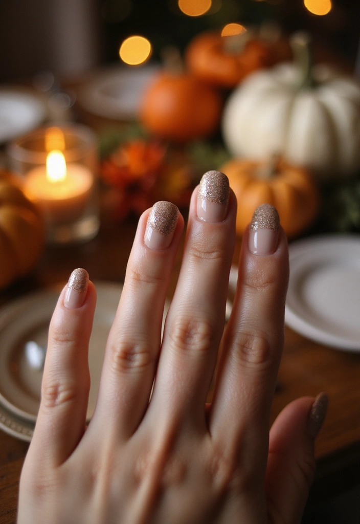 40 Thanksgiving Nail Ideas for Festive - 15. Thanksgiving Twinkle