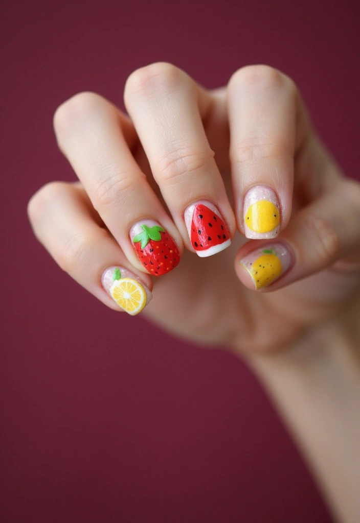 40 Thanksgiving Nail Ideas for Festive - 18. Harvest Fruits
