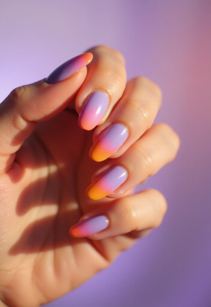 45 Artistic Nail Design Ideas for Every Season's Ultimate Vibe - 22. Colorful Gradients