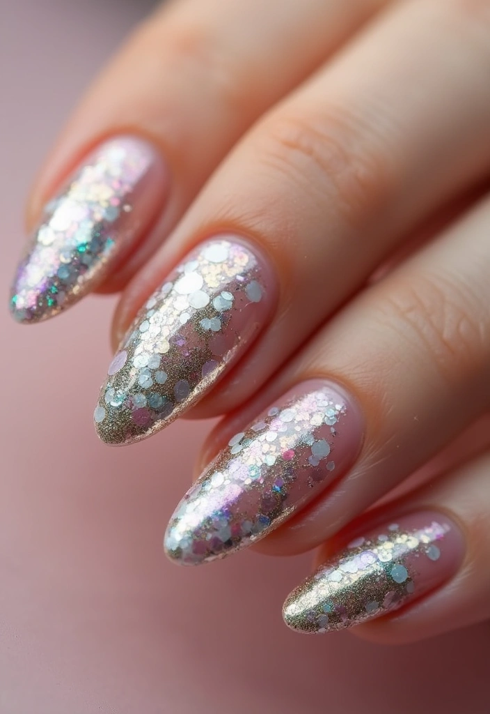45 Artistic Nail Design Ideas for Every Season's Ultimate Vibe - 34. Reflective Foil