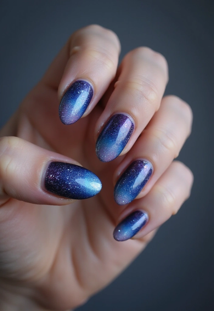 45 Artistic Nail Design Ideas for Every Season's Ultimate Vibe - 8. Galaxy Glam