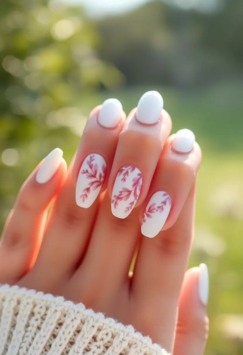 45 Crisp White Nail Ideas for Pure Ethereal Elegance - 20. White Watercolor