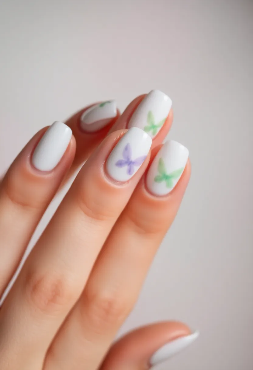 45 Crisp White Nail Ideas for Pure Ethereal Elegance - 38. White Fairy Wings