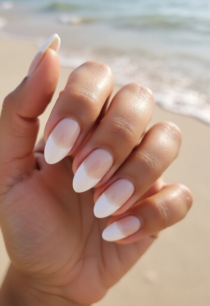 45 Crisp White Nail Ideas for Pure Ethereal Elegance - 4. White Ombre