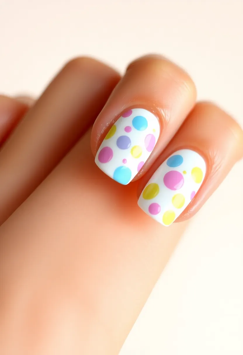 45 Crisp White Nail Ideas for Pure Ethereal Elegance - 40. White Bubbles