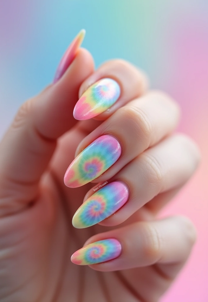 45 Diverse Nail Style Ideas for Every Personality and Passion - 18. Tie-Dye Nails