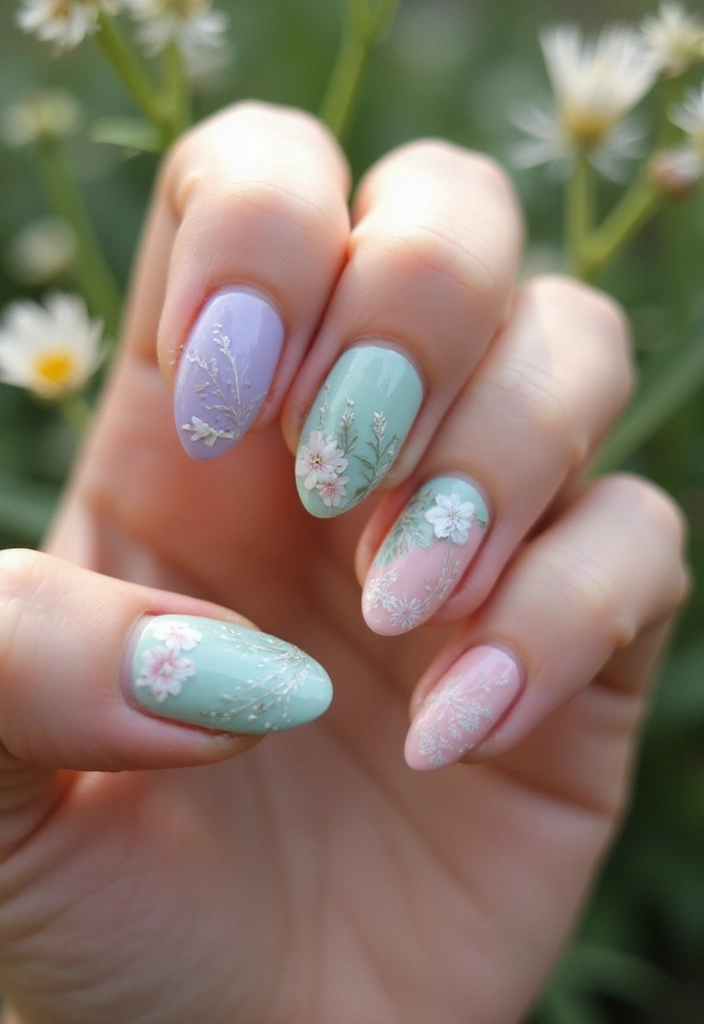 45 Diverse Nail Style Ideas for Every Personality and Passion - 35. Inspired by Nature
